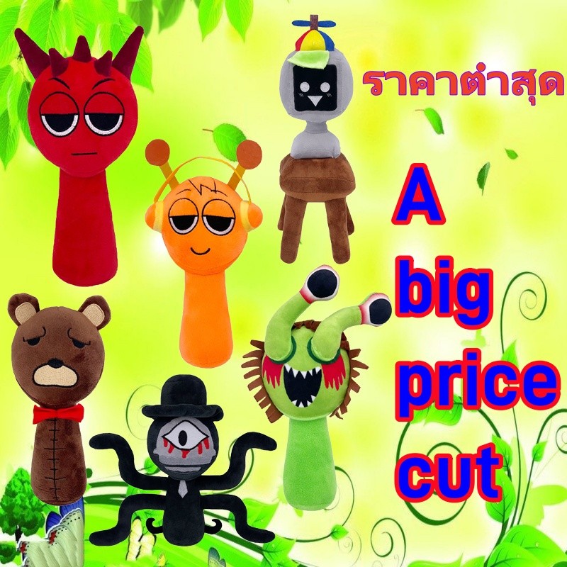 ❤HUGGA❤Sprunki Incredibox Plush toy Sprunki Doll ตุ๊กตาของเล่นคริสต์มาสของขวัญเด็กตุ๊กตา Plush ตุ๊กต