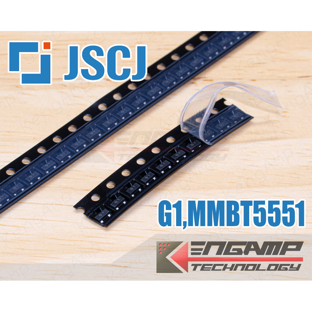 (100ตัว) [TR] G1 MMBT5551 (SOT-23) JCET TR NPN 0.6A 160V 0.3W