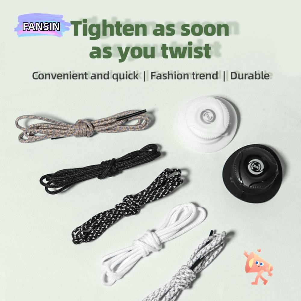 Fansin No Tie Shoe Laces, ผู้ใหญ่เด็ก Quick Automatic Buckle Rope, Universal Adjustable Swivel Buckle Shoestrings อุปกรณ์รองเท้า