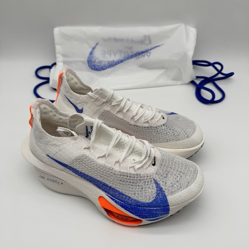Nike Air Zoom Alphafly Next% 3 FP สีขาวสีฟ้าสีส้ม Womenshoe HF7356 900