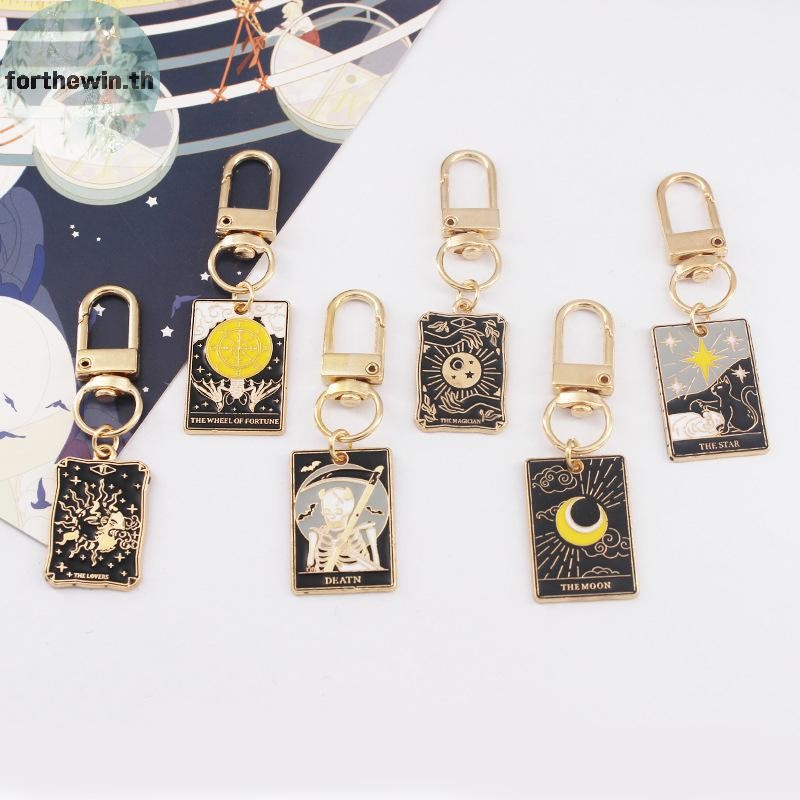 Forthewin เกมกระดาน Solitaire Sun Tarot พวงกุญแจ, จี้ของขวัญโชคดี, พวงกุญแจ, จี้, พวงกุญแจ th