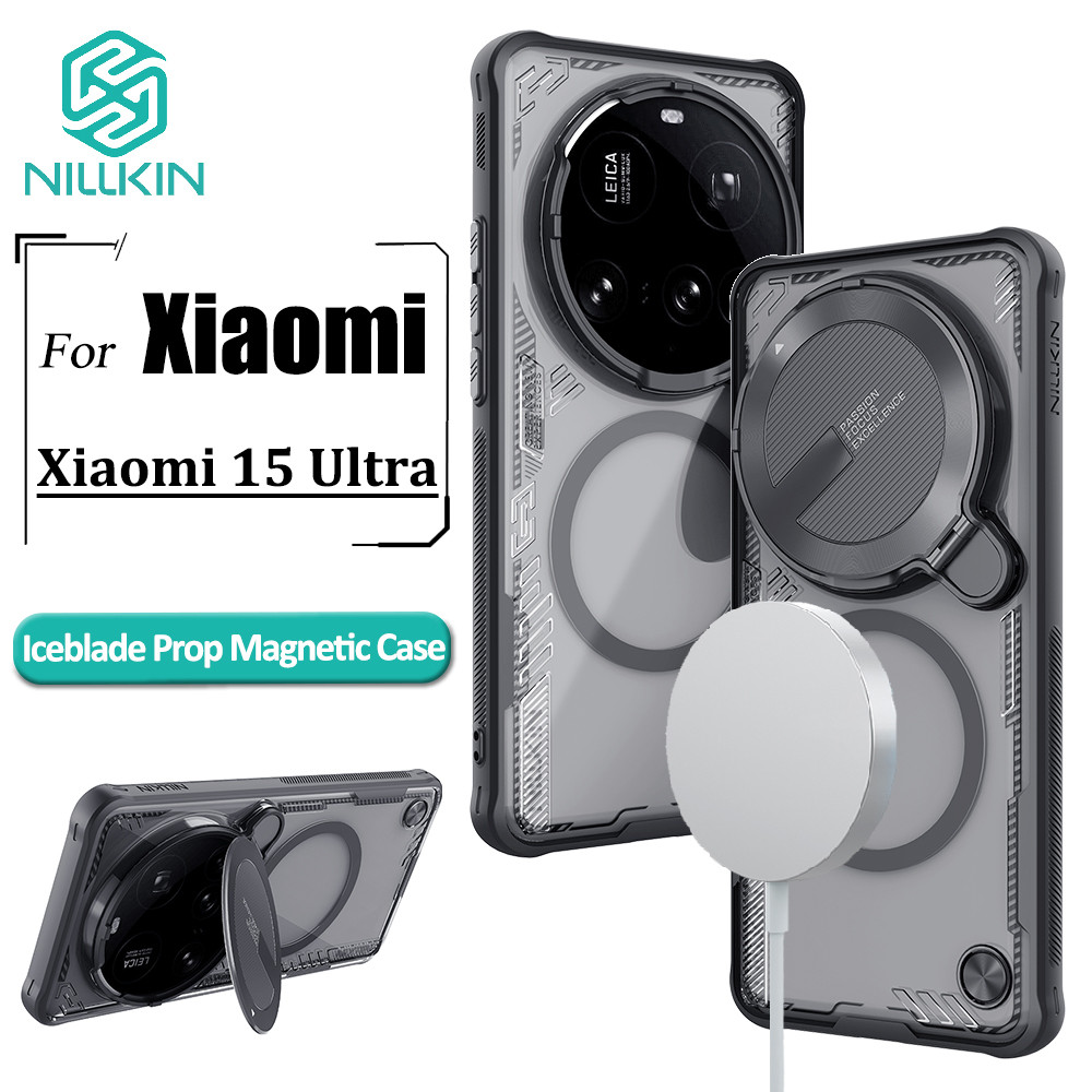 Nillkin Iceblade Prop เคสแม่เหล็กสําหรับ Xiaomi 15 Ultra เคสโทรศัพท์แบบฝาพับเลนส์ป้องกันปกหลัง