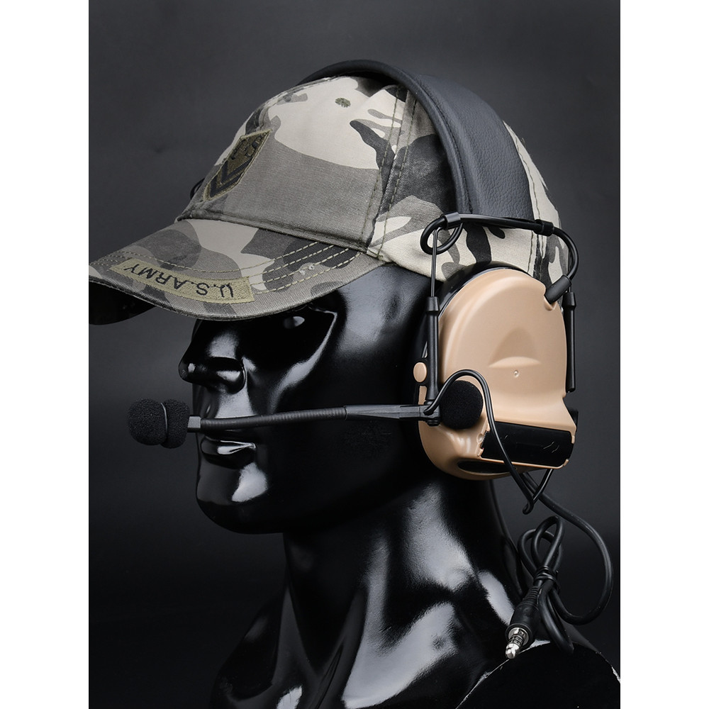 ME Waldson comtac-II C2ชุดหูฟังทางยุทธวิธีการรับเสียงแบบอิเล็กทรอนิกส์การลดเสียงรบกวนการรับเสียงการล