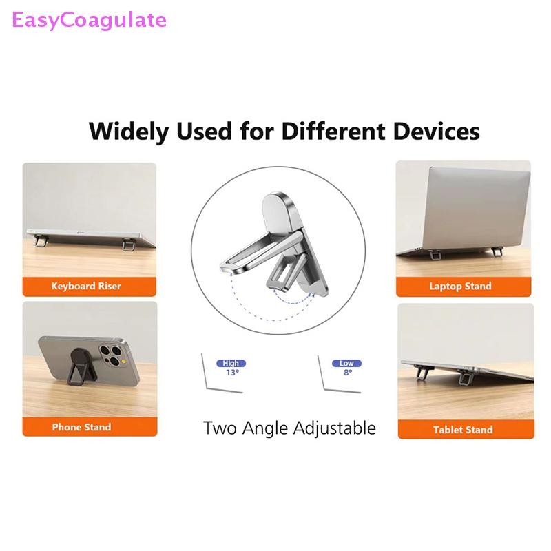 Eas 2 ชิ้นขาตั้งแล็ปท็อปแบบพกพาพับ Nvisible แล็ปท็อป Riser Bracket สําหรับโน้ตบุ๊คขาตั้ง Cooling Holder Ate - รูปที่ 4