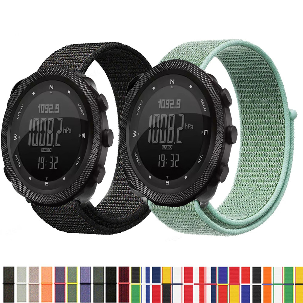 สายรัดไนลอนสําหรับ NORTH EDGE APACHE-46 Smartwatch Replacment สร้อยข้อมือกีฬา Watchband Correa สําหร