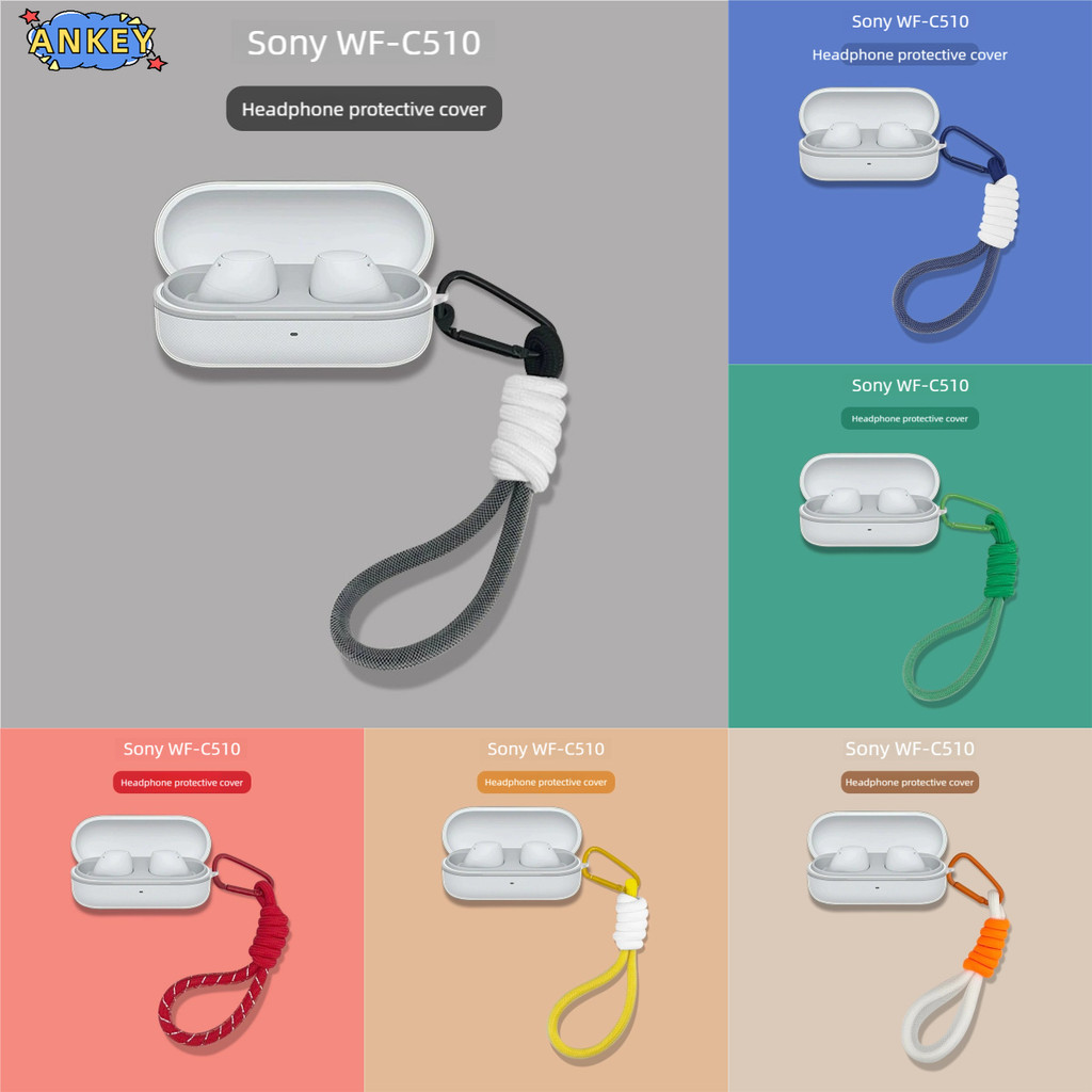 for Sony WF-C510 Case Protective Transparent Clear TPU Covers WFC510 C510 Bluetooth Earphone Shell H