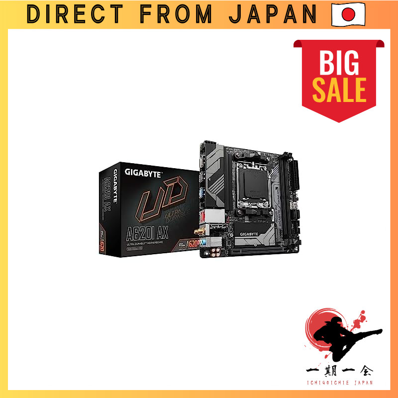 GIGABYTE A620I AX Motherboard Mini-ITX [Equipped with AMD A620 Chipset] MB6196
