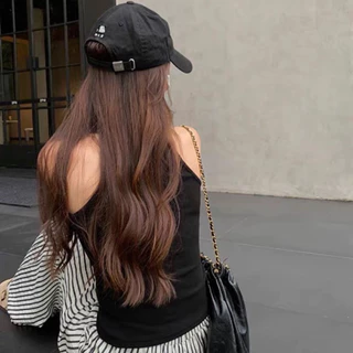 🍓Alva🍓 เสื้อกล้ามสายเดี่ยว แขนกุด สีพื้น ผ้ายืด มีฟองน้ำเย็บติดในตัว แฟชั่นใส่สบาย ระบายอากาศ ดีไซน์สวย #J558