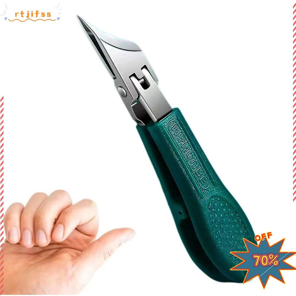 RTJIFSS99 กรรไกรตัดเล็บขอบเอียง, Anti-Splash สแตนเลสเฉียงนิ้วเท้าเล็บ, Eagle Beak Trim เล็บเล็บมือ Clipper