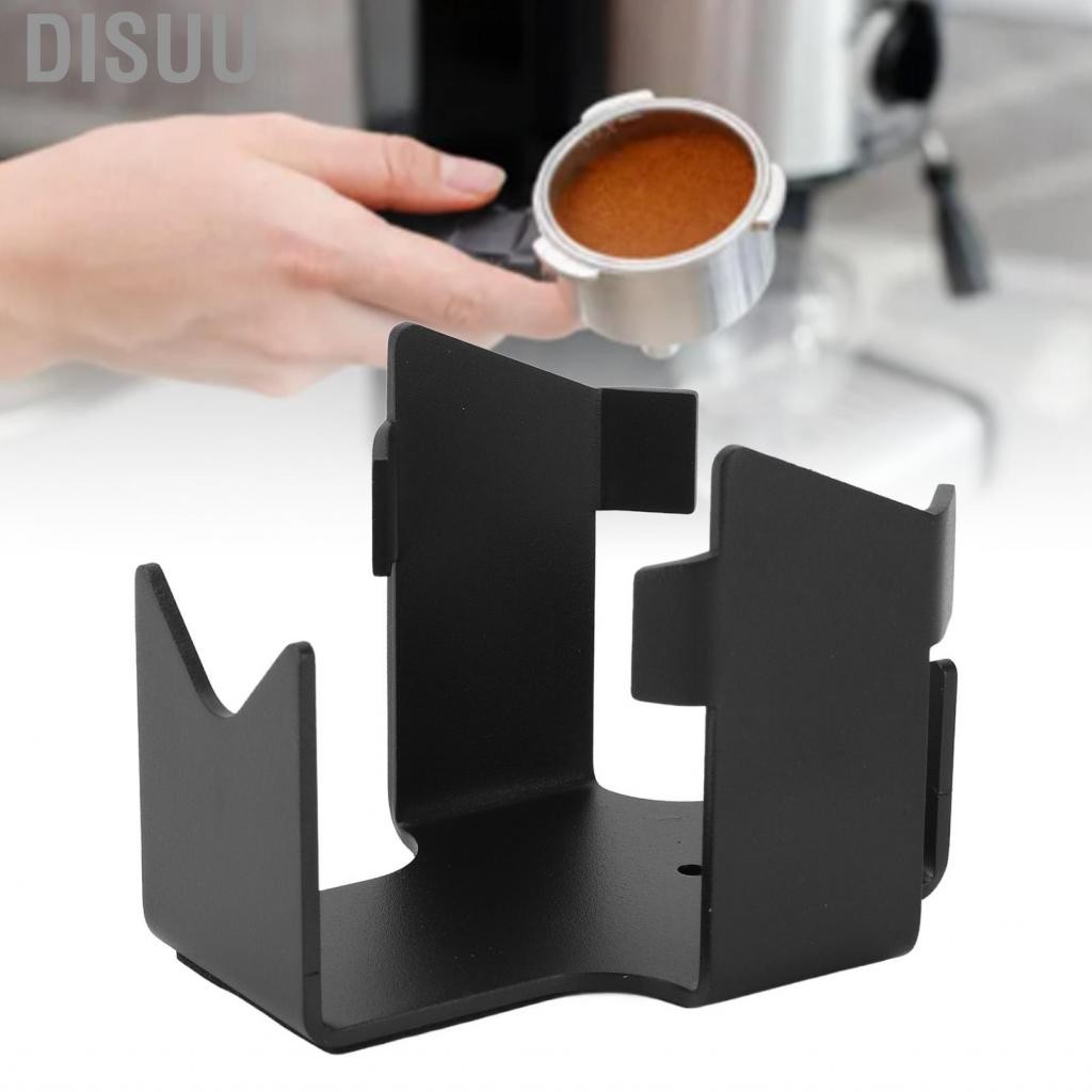 Disuu ที่ใส่กาแฟ Portafilter เคลือบสีดำฐานมั่นคงขาตั้งอลูมิเนียมสำหรับโฮมออฟฟิศ