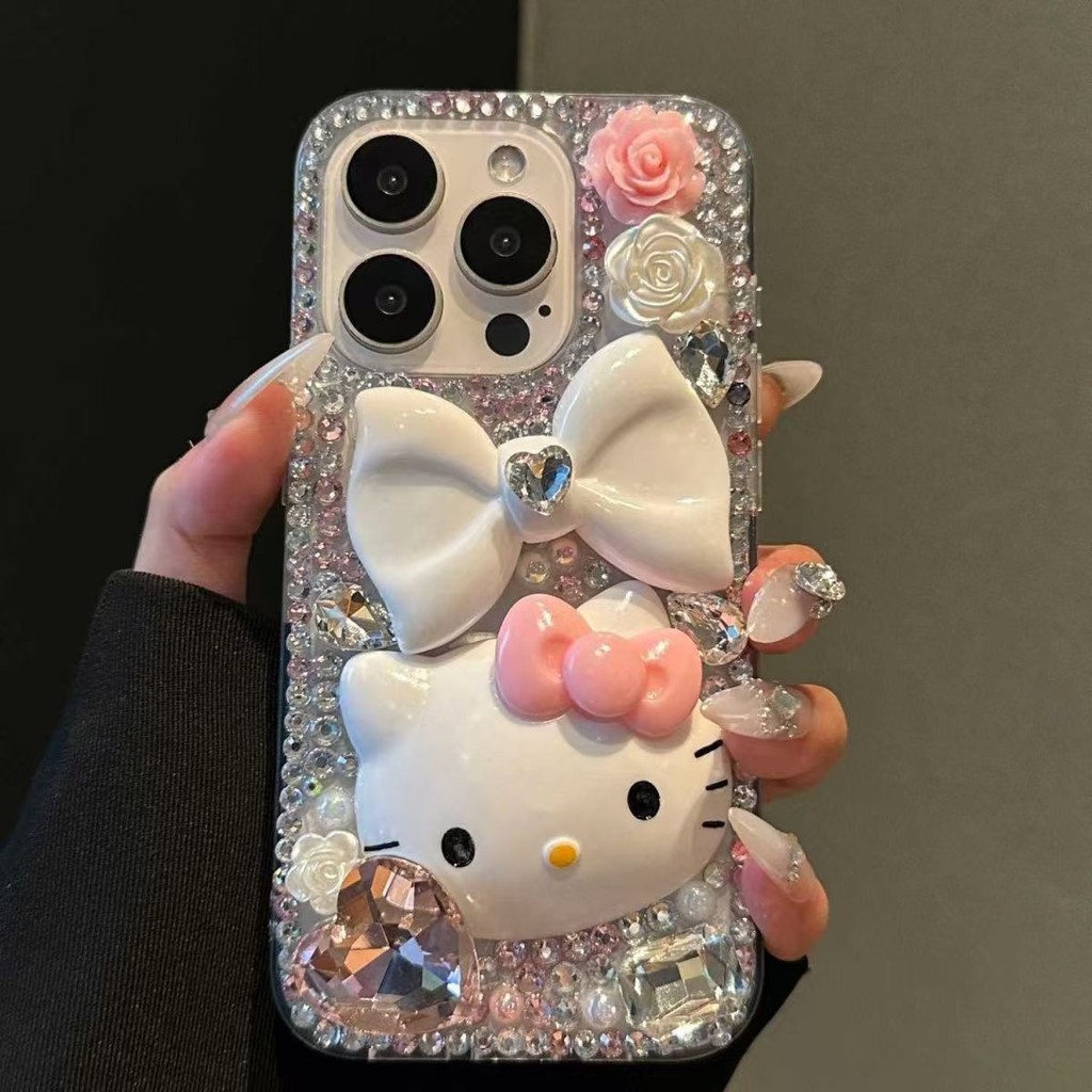 เคสโทรศัพท์คริสตัลสําหรับ SAMSUNG S25 S24 Ultra 23 S22 S21 S20 Plus หมายเหตุ 20 A55 A35 A25 A15 A05 A05S A73 A72 A73 A52 A51 หรูหราน่ารักกันกระแทก