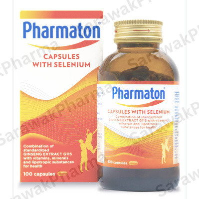 Pharmaton แคปซูลผสมซีลีเนียม mutivitamin ginseng extract 100s แคปซูล