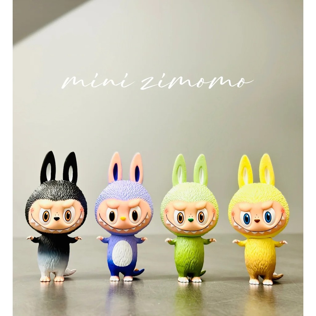Popmart ของแท้จุด MINI zimomo Beta/MINI zimomo Capella PTS นิทรรศการจำกัดการออกแบบงานฝีมือทำมือคอลเลกชันเครื่องประดับอินเทรนด์