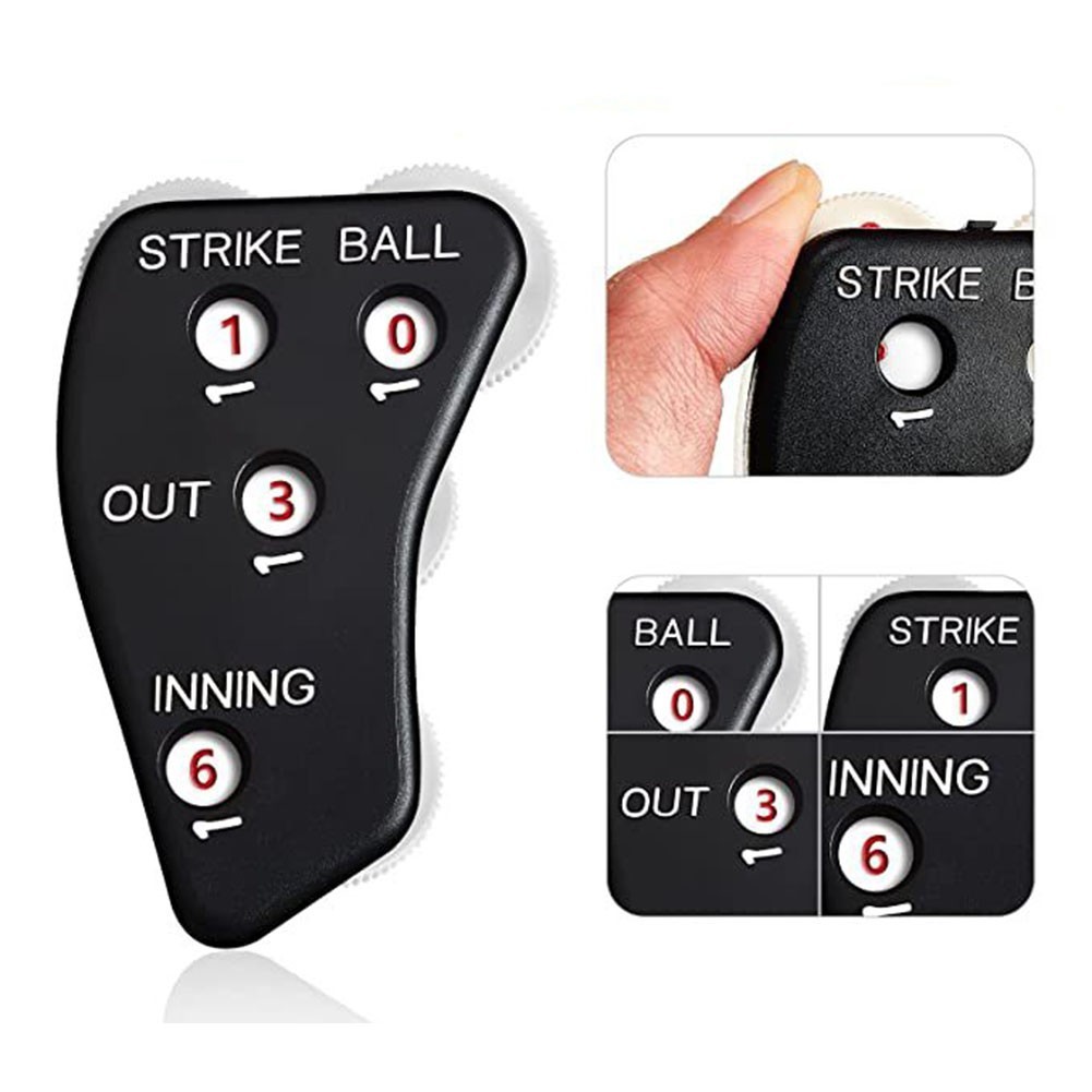 Fashionstyle 4 ล้อเบสบอล Umpire ตัวบ่งชี้ Umpire Clicker Strike Clicker สําหรับซอฟต์บอล