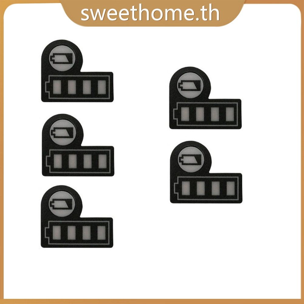 <SWHOME> 5pcs แบตเตอรี่ความจุ LED Key สติกเกอร์ป้าย BL1830 BL1430 สําหรับ 18V 14.4V แบตเตอรี่ <OCTOB