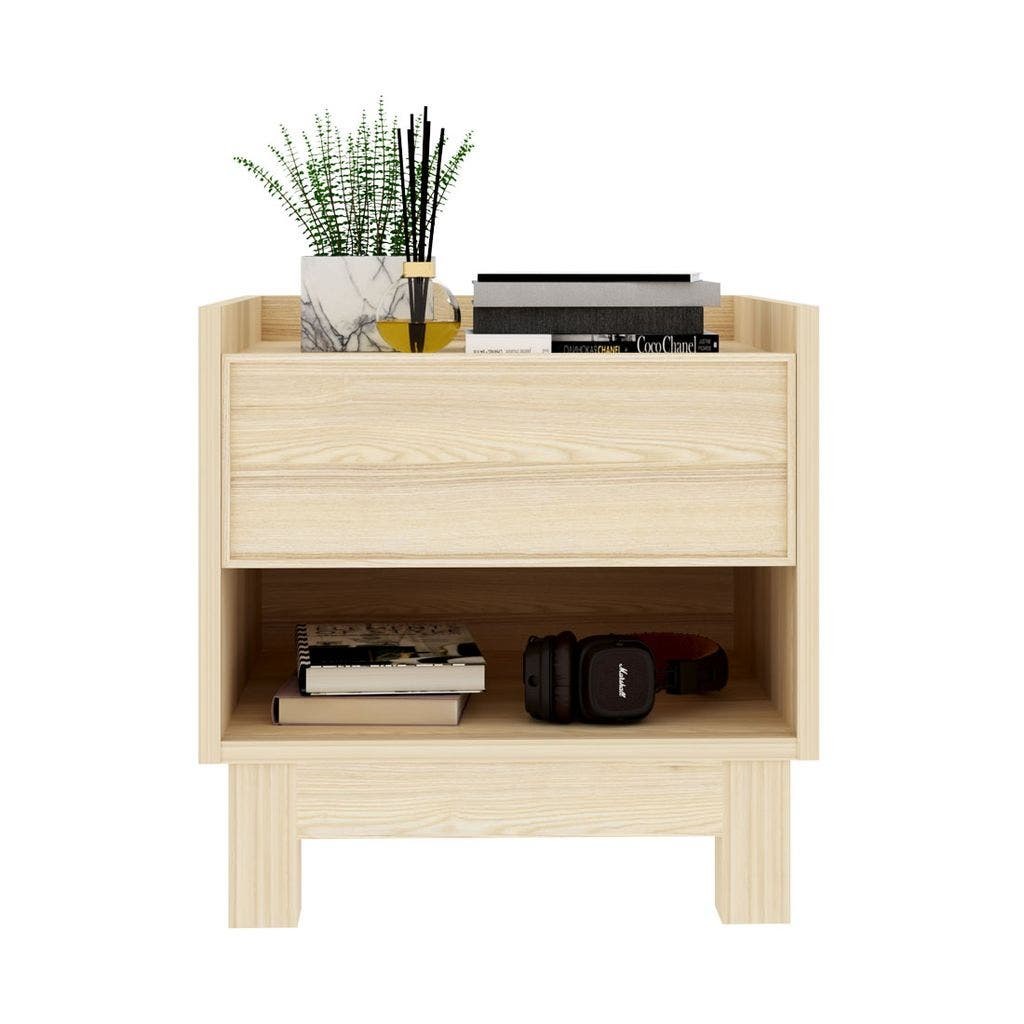 SB Design Square ตู้ข้างเตียง รุ่น Hakone สีไม้อ่อน (45x40x45 ซม.) แบรนด์ KONCEPT FURNITURE