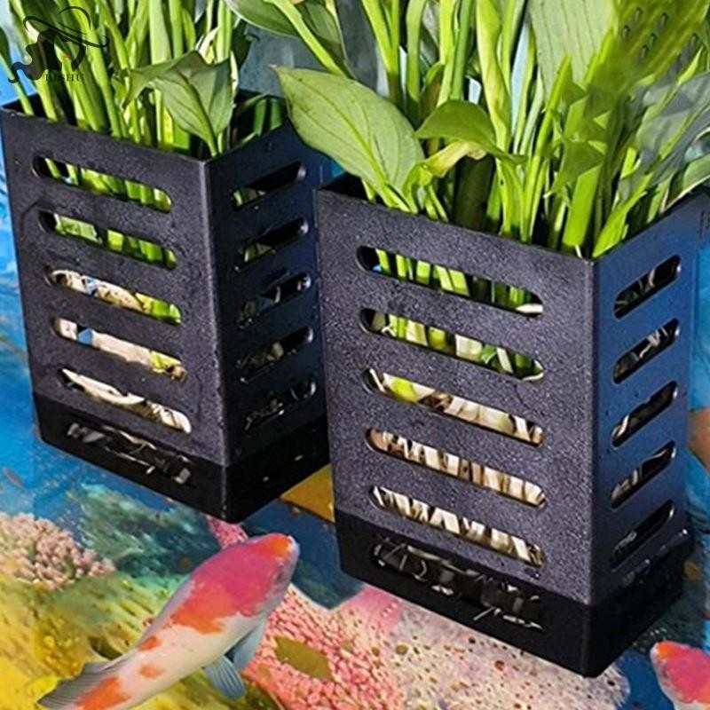 LISHU Floag Aquarium ผู้ถือพืชตะขอพืชน้ําหม้อ Aquarium Planter ถ้วย Planter ตะกร้า Aquascape ตกแต่ง th