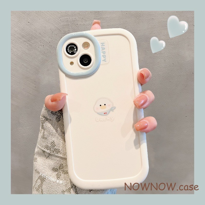 สําหรับ IPhone 16 15 14 13 12 11 Pro Max X XR XS Max 7 8 Plus Lucky Duckling เคสโทรศัพท์ปกอ่อน