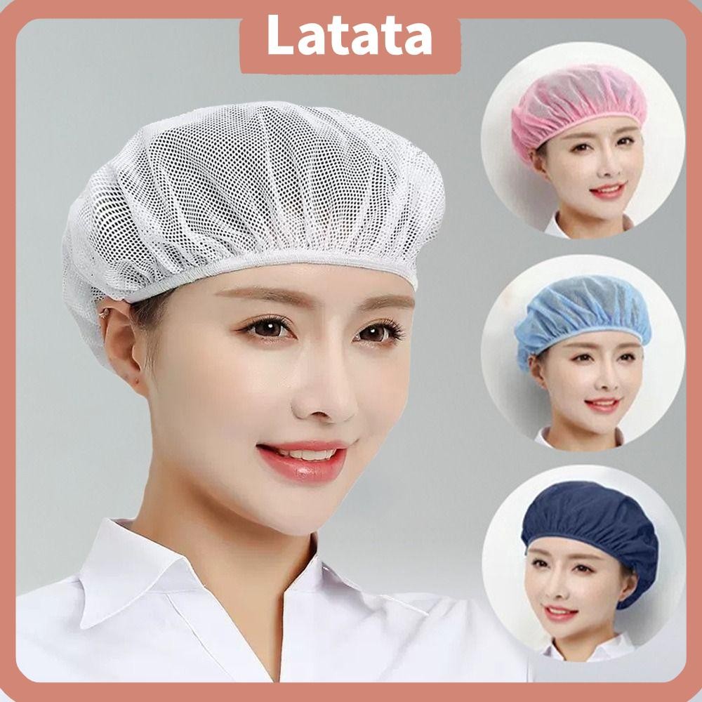 ลาตา หมวกเชฟ, หมวกทํางานตาข่ายระบายอากาศสุขาภิบาล, อุปกรณ์คุกทํางานสวมตาข่ายคลุมผมทําอาหารหมวกอนามัยโรงแรมร้านอาหาร