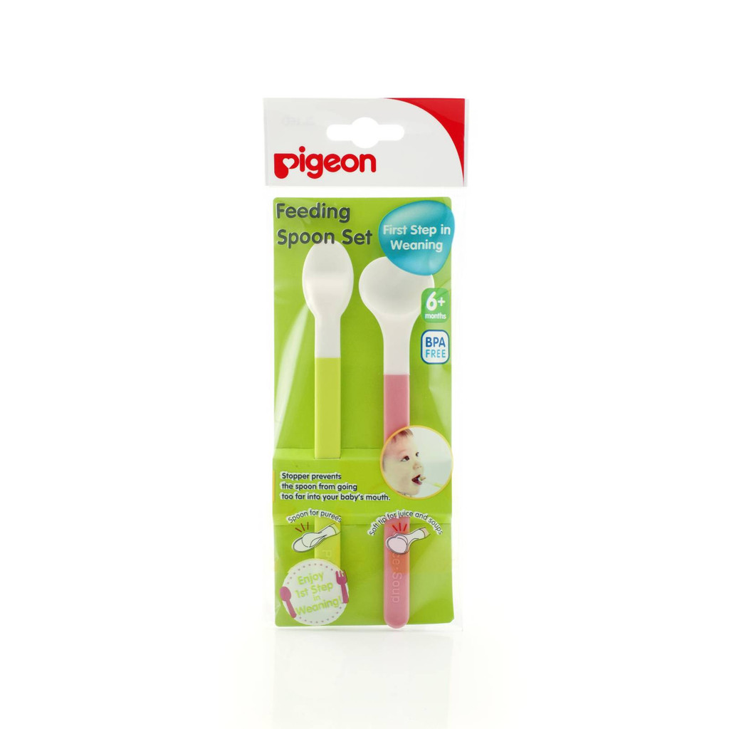 ชุดช้อนป้อนอาหาร Pigeon 6m+
