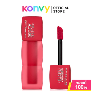 Maybelline New York Super Stay Teddy Tint 5ml เมย์เบลลีน นิวยอร์ก ลิปสติกเนื้อทินท์ สัมผัสนุ่ม