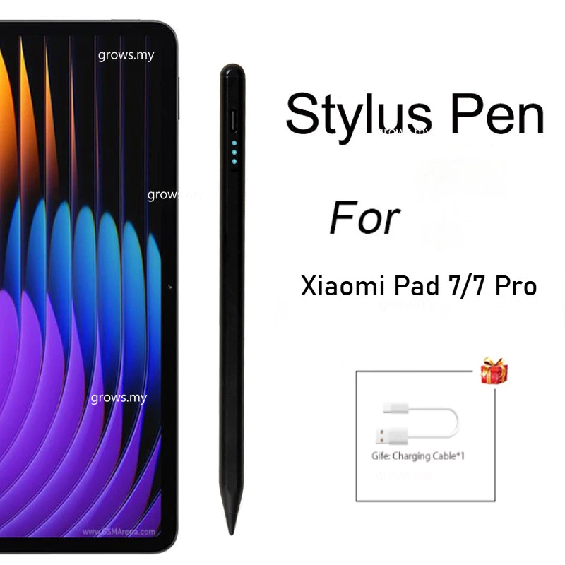 Stylus สําหรับ Xiaomi Pad 7 Pro 11.2"Poco Pad 5G 12.1 "6S Pro 12.4 นิ้ว 6 Max 14 "2024 Pad 7 6 6Pro 5 5Pro Redmi Pad SE 11 10.61 Android Windows โทรศัพท์แท็บเล็ต Capacitive ปากกา