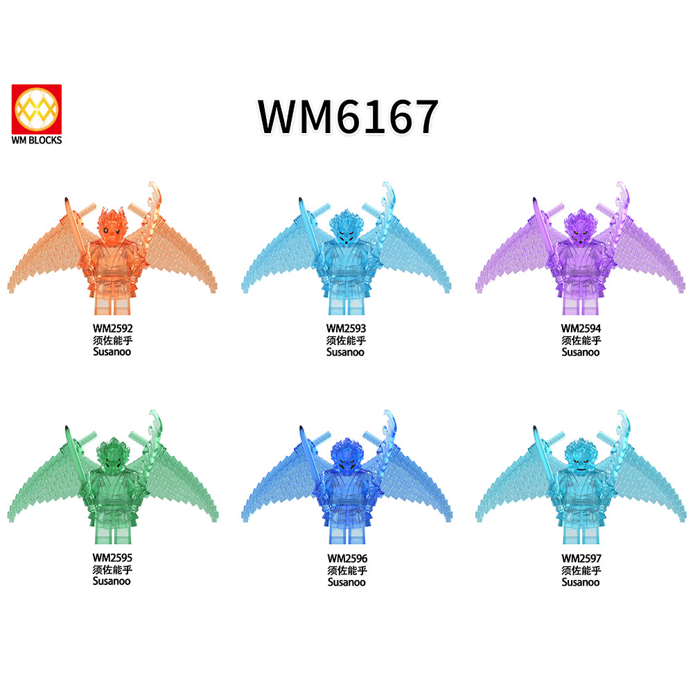 Uchiha Sasuke Naruto Building Blocks Shisui Susanoo Figures ของเล่น Itachi Susanoo Minifigures