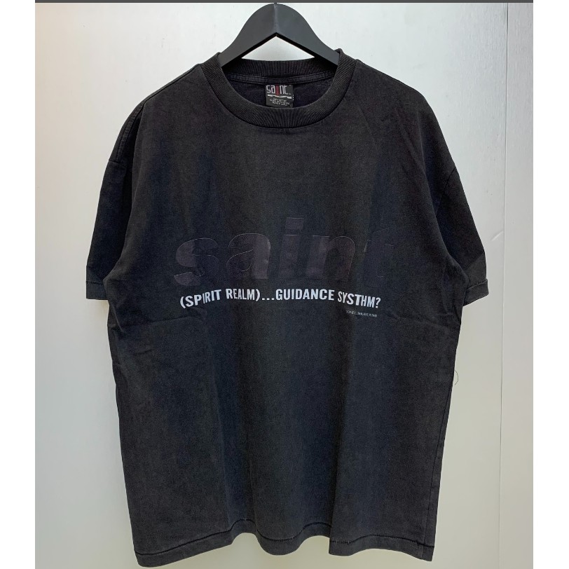 Saint VINTAGE ล้าง high street VINTAGE เสื้อยืดแขนสั้น VINTAGE