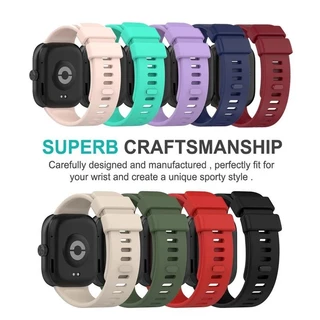 สายรัดซิลิโคนกีฬาสำหรับ for Redmi Watch 6 5 4 สายรัดข้อมือยางนุ่มเข็มขัดสำหรับ for Mi Band 8 Pro / Mi Band 10 9 Pro