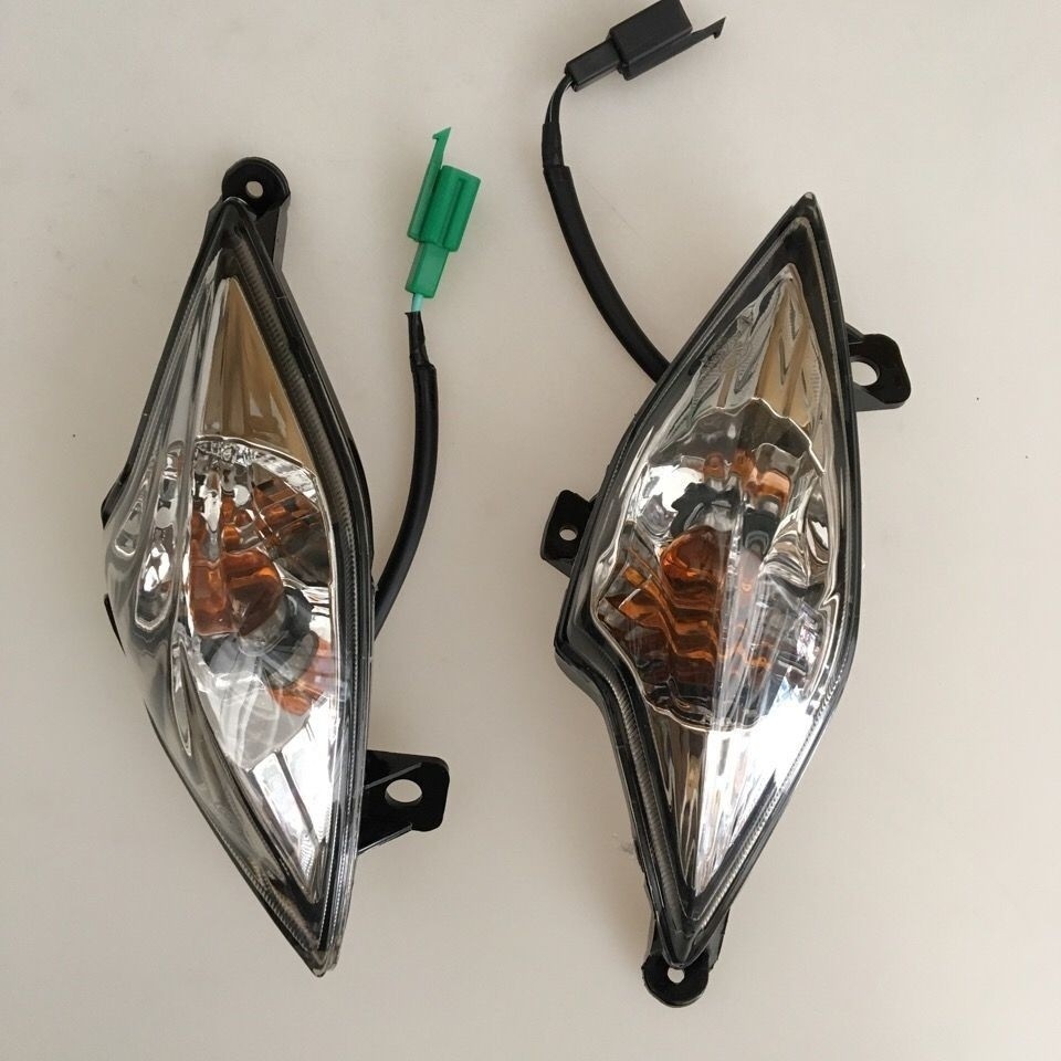 Haojue Hyundi HJ110-3 คานโค้ง รถจักรยานยนต์ ด้านหน้า ซ้ายขวา ไฟเลี้ยว ไฟเลี้ยว Sig