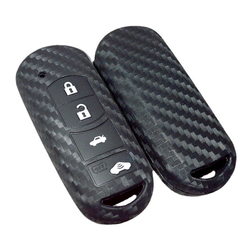 ปลอกกุญแจรถยนต์ MAZDA ลาย CARBON (PK168) ปลอกกุญแจควบคุม SILICON