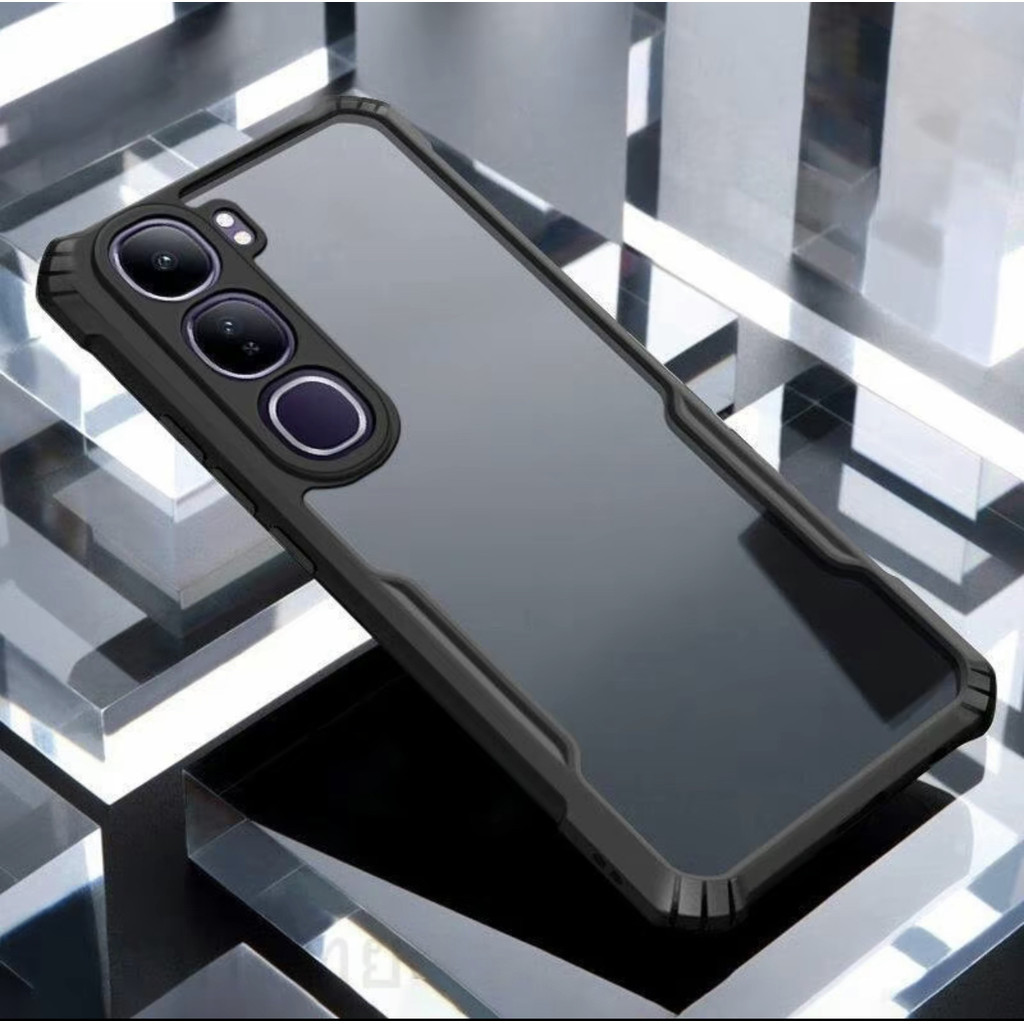 Case For Vivo V50/V40/V40pro/Y200 5G เคสขอบนิ่มหลังแข็ง PC+TPU เคสหลังใส กันกระแทก