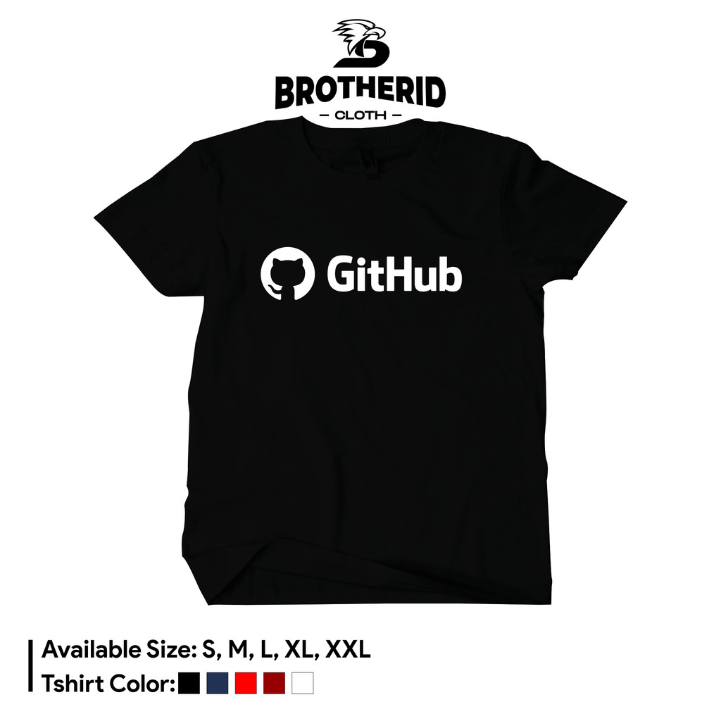 เสื้อยืดโปรแกรมเมอร์ Github IT Programing Geek Distro เสื้อ