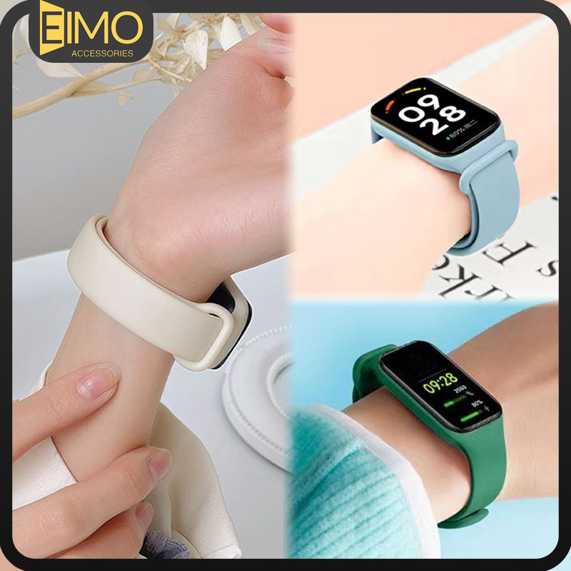 สายยางซิลิโคน for Mi Band 8 Active สายนาฬิกา Redmi Band 2 Xiaomi Smart Watch 8 active สายนาฬิกา