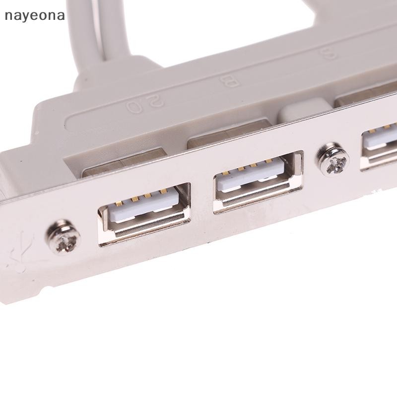 [NAY] 4 พอร์ต USB 2.0 ถึง 9 Pin MainBoard Header Extension Cable สําหรับแผง PC EON