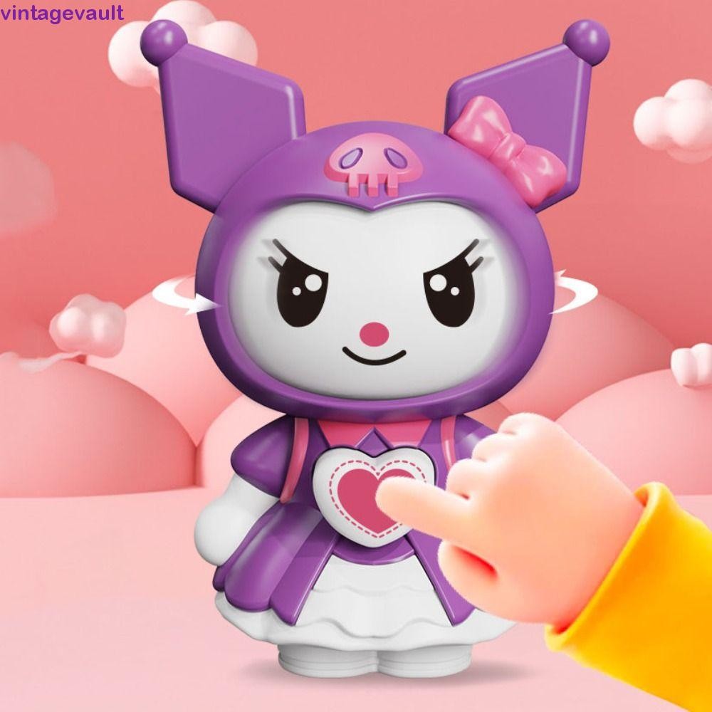 Vintagevault Kulomi ตุ๊กตาเปลี่ยนหน้า, พลาสติกสไตล์จีน Sichuan Face เปลี่ยนตุ๊กตา, ของเล่นรูป 4 Facial DIY Crafts Mini Face เปลี่ยนพวงกุญแจเด็กสาว