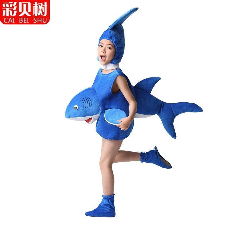 1105-SDJ cosplay Children's Marine Animal Dancing Dress Stereo Shark Whale Clownfish Dolphin Performance Wear Christmas