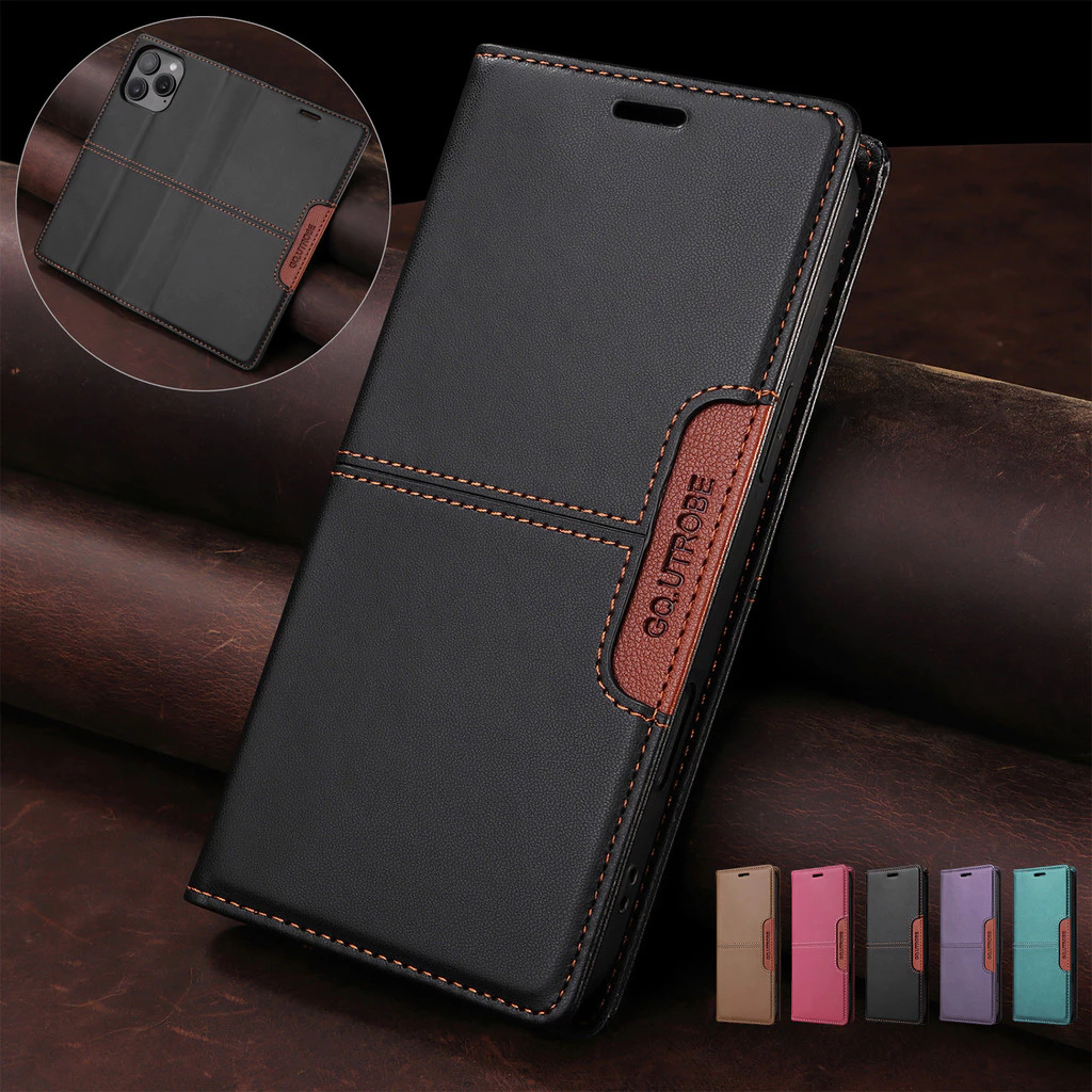 กรณีพลิกสําหรับ Case for Samsung Galaxy A57 A37 A51 A71 A70 A50 A50s A30s A06 A16 A26 A36 A56 A55 A15 A25 A35 A05 A05s A14 A34 A54 A33 A53 A73 A52 A52s 5G A23 A13 A12 PU Leather ช่องใส่การ์ดหนังTPUนุ่มแม่เหล็กกระเป๋าสตางค์