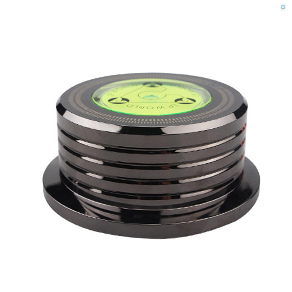 บันทึกน้ําหนัก Stabilizer 50Hz ระดับฟองการตรวจจับความเร็ว Turntable LP Disc Stabilizer Clamp สําหรับ