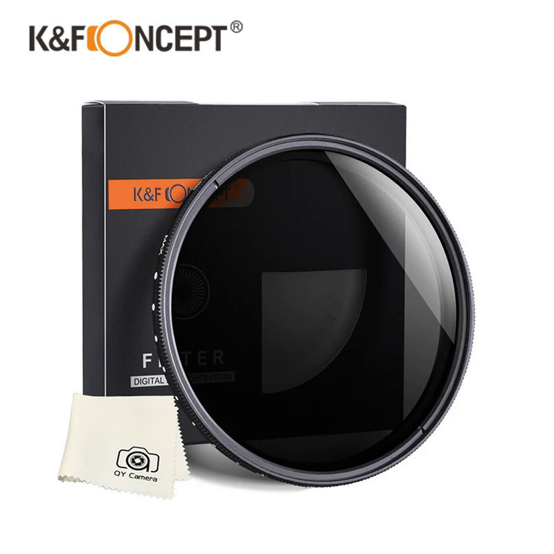 K&F Concept ND2-ND400 ND Filter Variable Neutral Density Filter 37/40.5/43/46/49/52/55/58/62/67/72/7