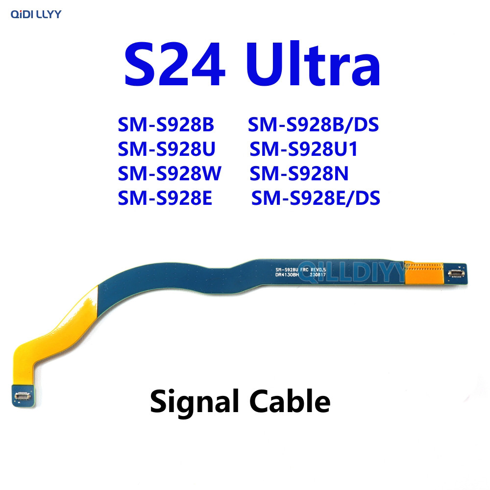 เมนบอร์ด WIFI เชื่อมต่อสัญญาณเสาอากาศบอร์ดหลักเชื่อมต่อ Flex สําหรับ Samsung Galaxy S24 Ultra S928B 