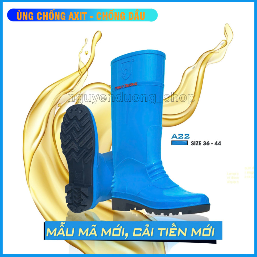 รองเท้าบูทยาง ACID-PROOF - OIL-PROOF, CHEMICAL-PROOF, กันน้ํา, รองเท้าบูทป้องกันการทํางาน