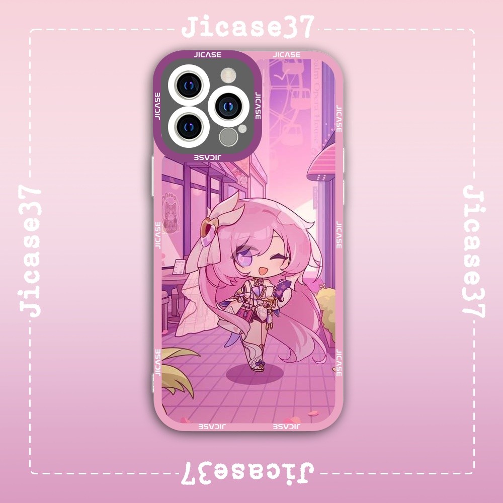 Samsung Xiaomi Oppo Honkai impact 3 Elysia chibi Square Edge iPhone Case