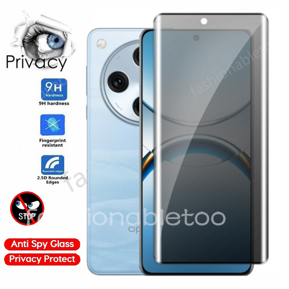 Anti-spy กระจกนิรภัยป้องกันฟิล์มสําหรับ Oppo Find X6 X8 pro X8pro X6pro X7Ultra FindX8 pro FindX8pro FindX7Ultra FindX6 pro FindX6pro ความเป็นส่วนตัวหน้าจอด้านหน้าฟิล์ม