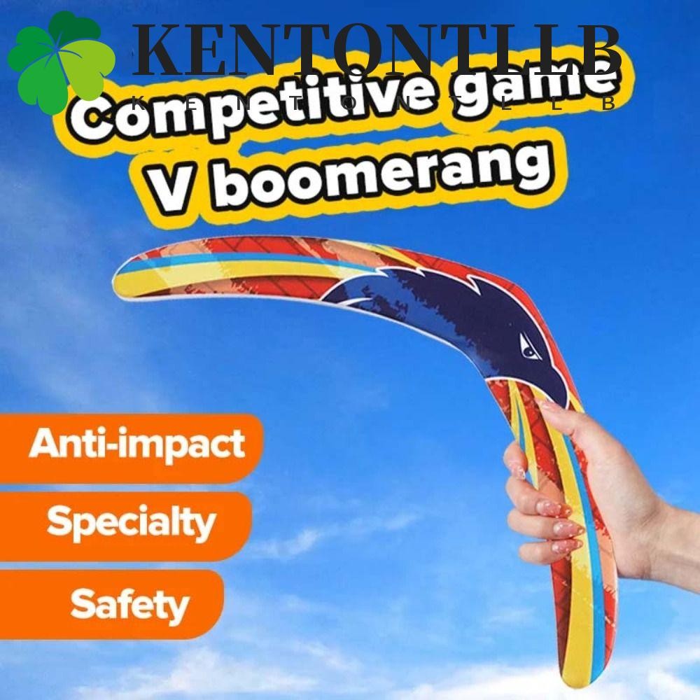 Kentontllb บูมเมอแรงรูปตัว V, Interactive Profesional Flying Boomerang ของเล่น, เด็กเล่นตลก V-Shaped EVA Dolphin Boomerang ของขวัญเด็ก