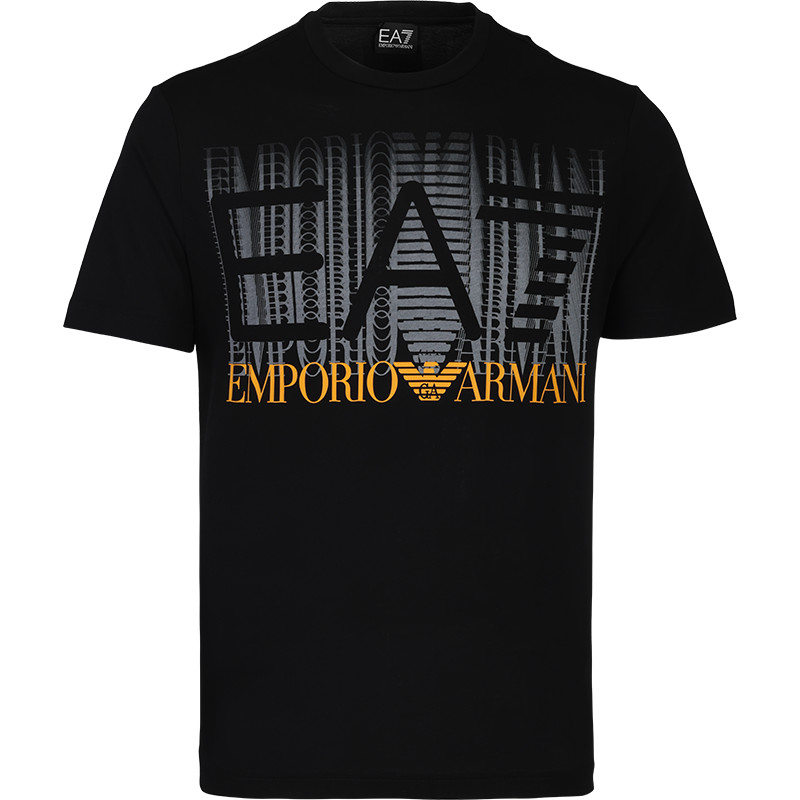 EA7 สวมใส่ง่าย โลโก้ใหญ่ เสื้อยืดคอปกสำหรับทั้งผู้ชายและผู้หญิง