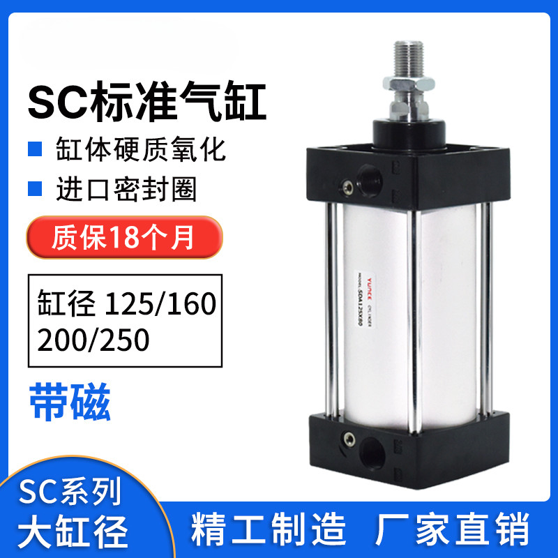 ขายร้อน SC มาตรฐานพร้อมกระบอกแม่เหล็ก SC125/160/200/250X25X50X75X100X125 * 150X160S
