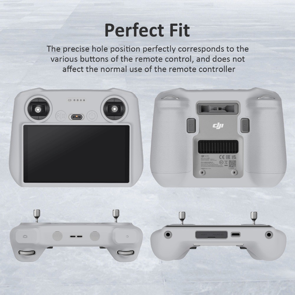 Drone รีโมทคอนโทรลซิลิโคนสําหรับ DJI RC-N1/2/3/RC/RC2 ฝาครอบป้องกัน Anti Drop ทนทานป้องกันอุปกรณ์เสริม DJI Air 3/3S/Mini 3/4Pro/Neo อุปกรณ์เสริม