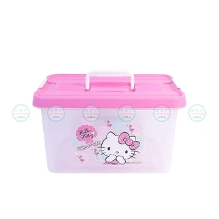 Super Lock กล่องหูหิ้ว ฝาล็อค 8.5 ลิตร คิตตี้ 6642 Hello Kitty Container กล่องเก็บของ กล่องฝาล็อค