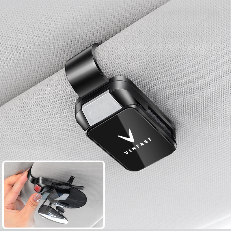 รถ Sun Visor Mount แว่นตาคลิปรถแว่นตากันแดดแว่นตาคลิปสําหรับ Vinfast vf3 vf 5 vf6 vf8 vf9 vfe34